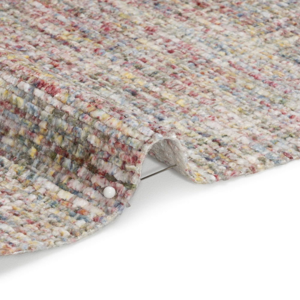 Pink, Blue and Cream Mottled Chenille Tweed - Joann Fabrics
