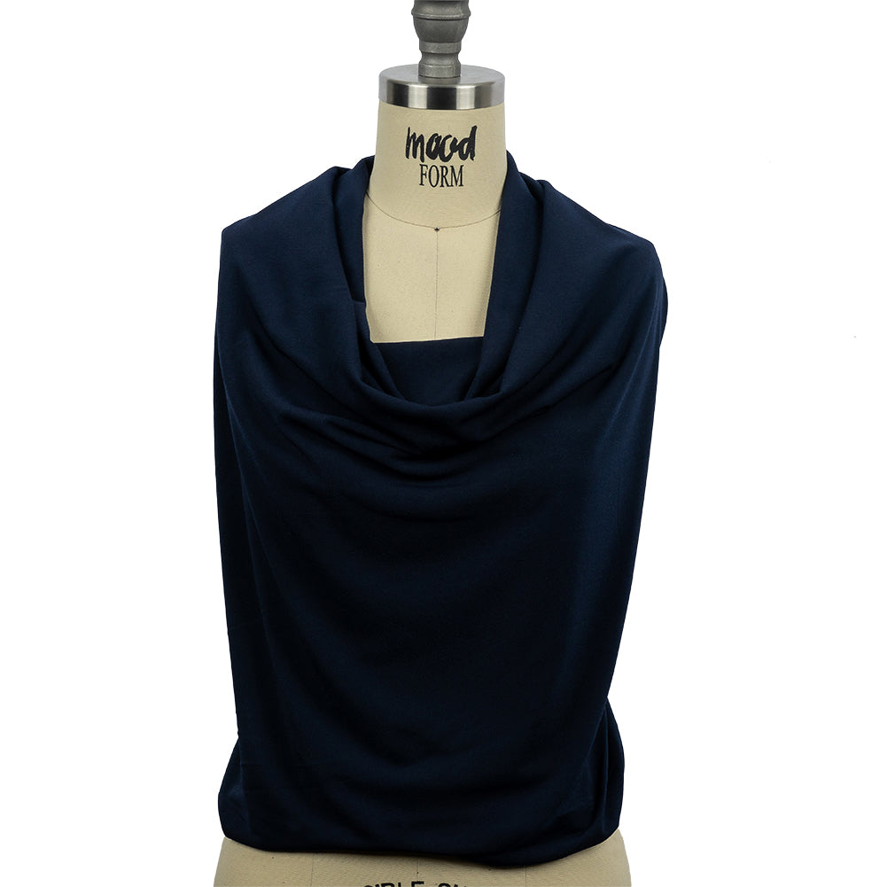 Stretch Polyester Crepe Knit - Navy - Arabesque Collection - Joann Fabrics