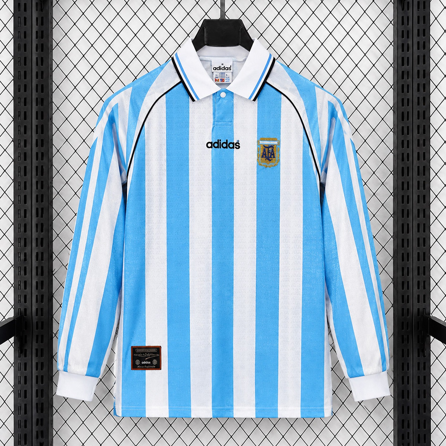 Retro Argentina 1997 Home Long Sleeves Jersey - UnitedFutballJersey