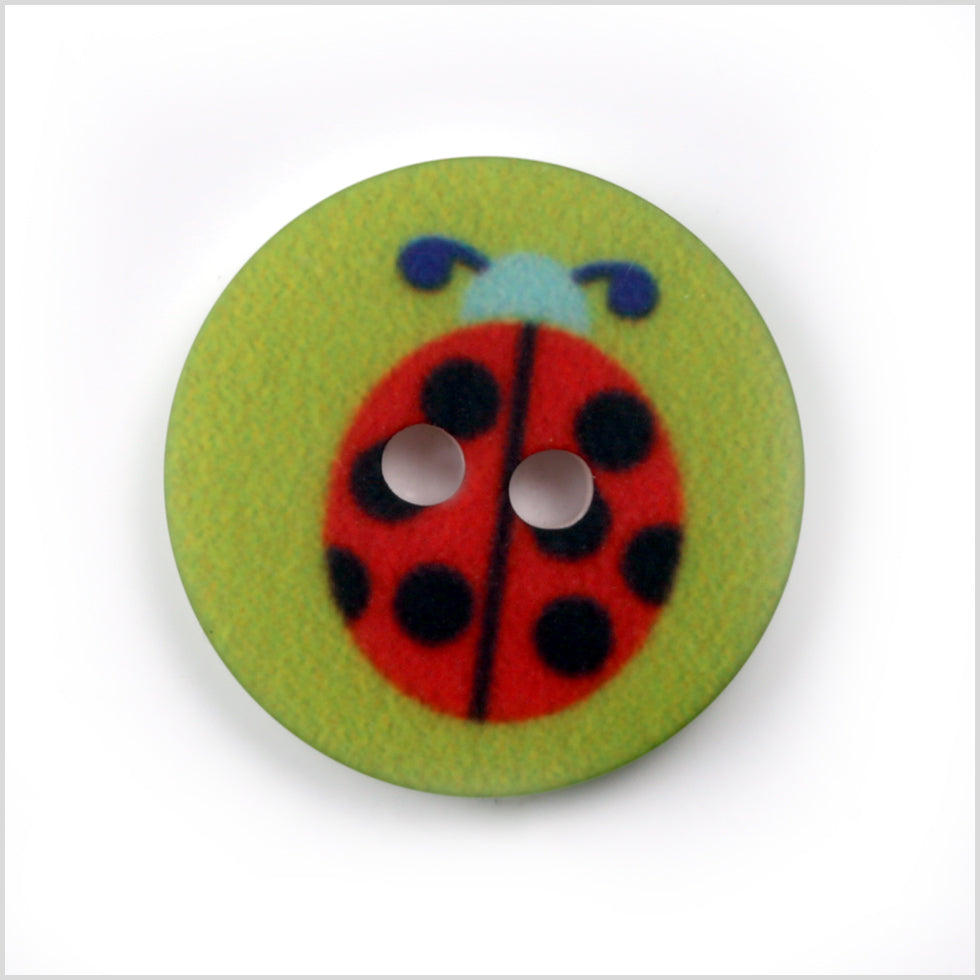 Green Kids Ladybug Button - 24L/15mm - Joann Fabrics