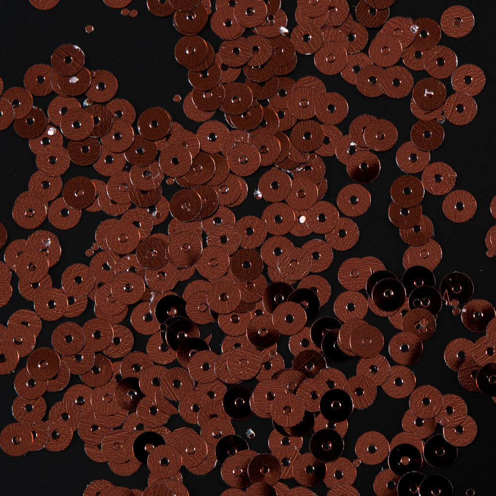 Bag of Rust Color Loose Sequins with Silver Back - 5mm - Joann Fabrics