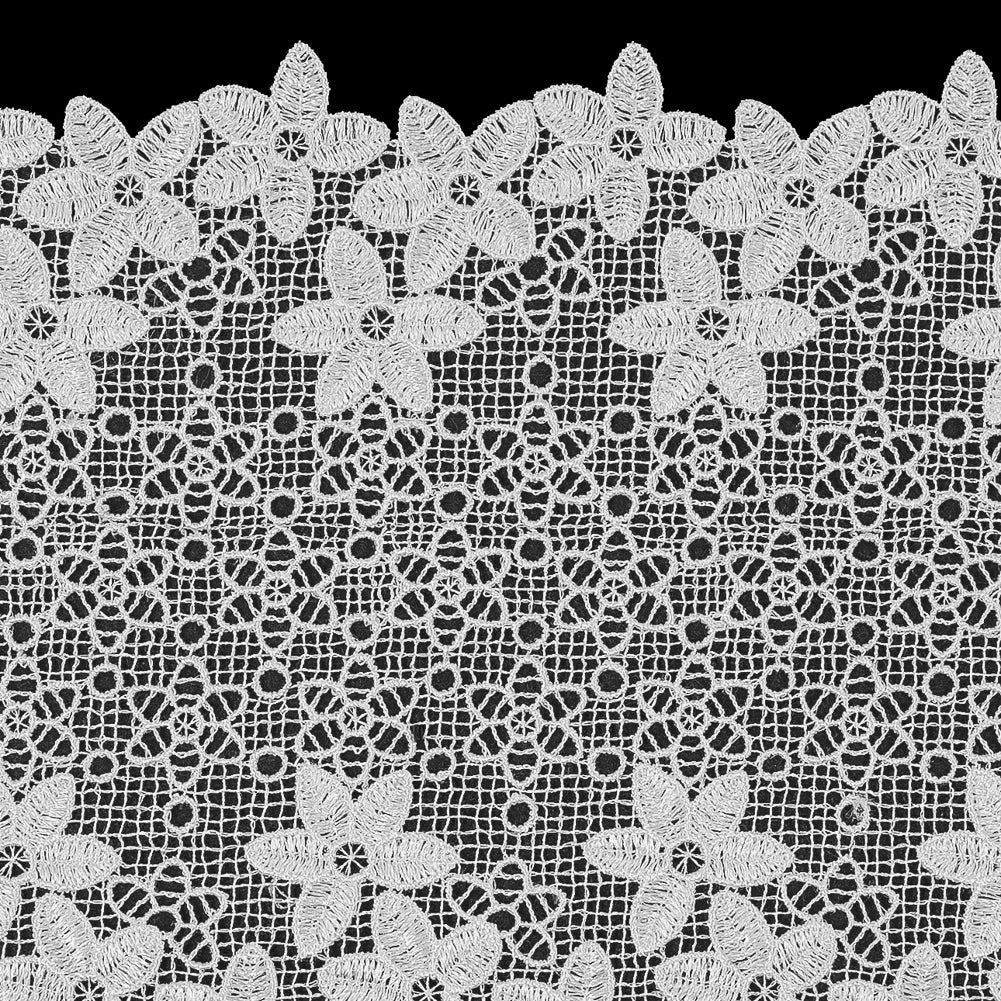 White Floral Lace Trim - 6