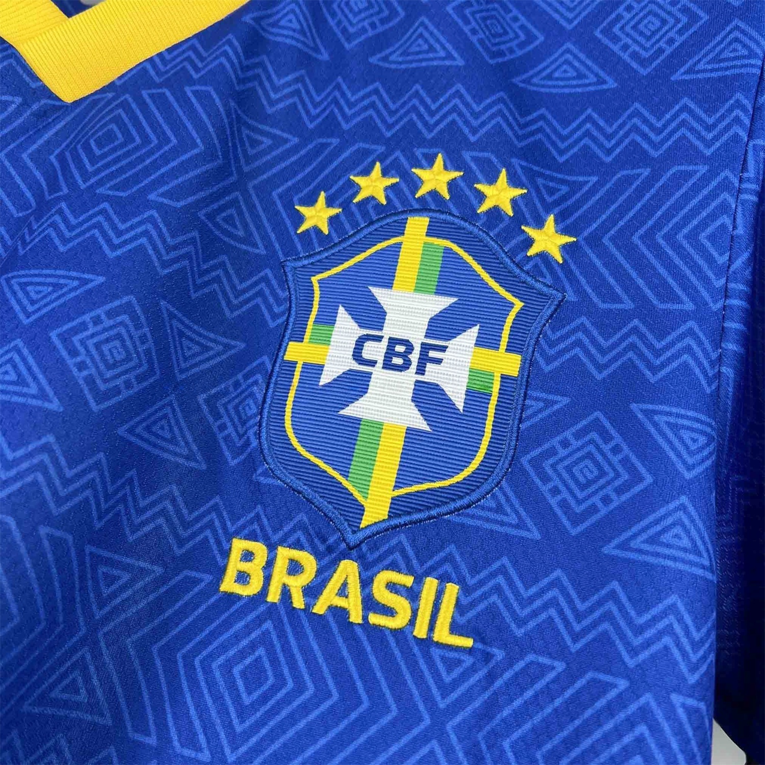 Brazil 2026 Diamond Texture Blue Special Jersey - Fans Version - UnitedFutballJersey