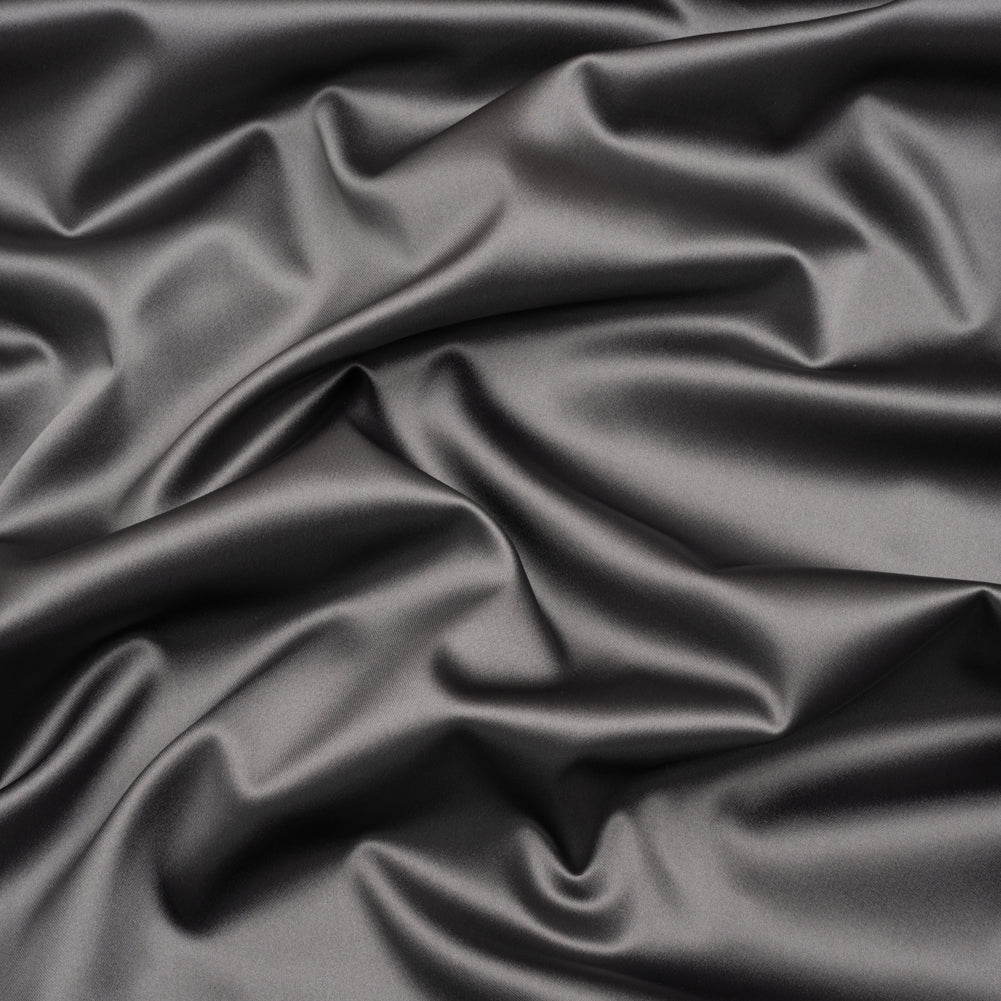 Stretch Satin Made in Italy - Gray with Black Backing - Premium Collection - Joann Fabrics