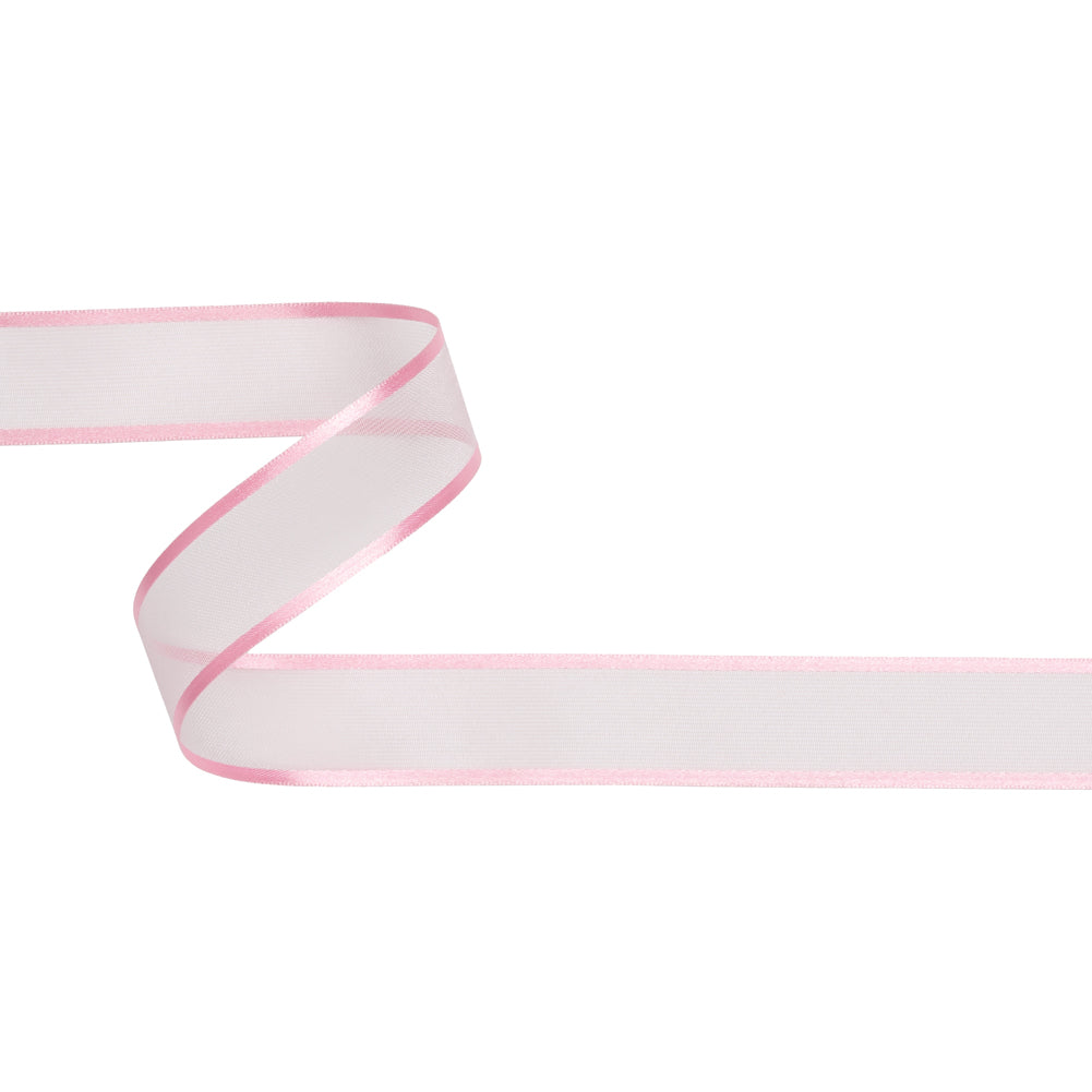 Sheer Ribbon with Double Faced Satin Edges - 1