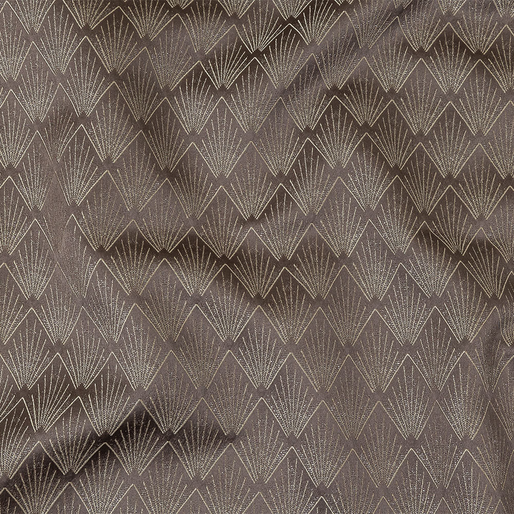 Metallic Drapery Jacquard - Praline Digital Spots - British Imported - Joann Fabrics