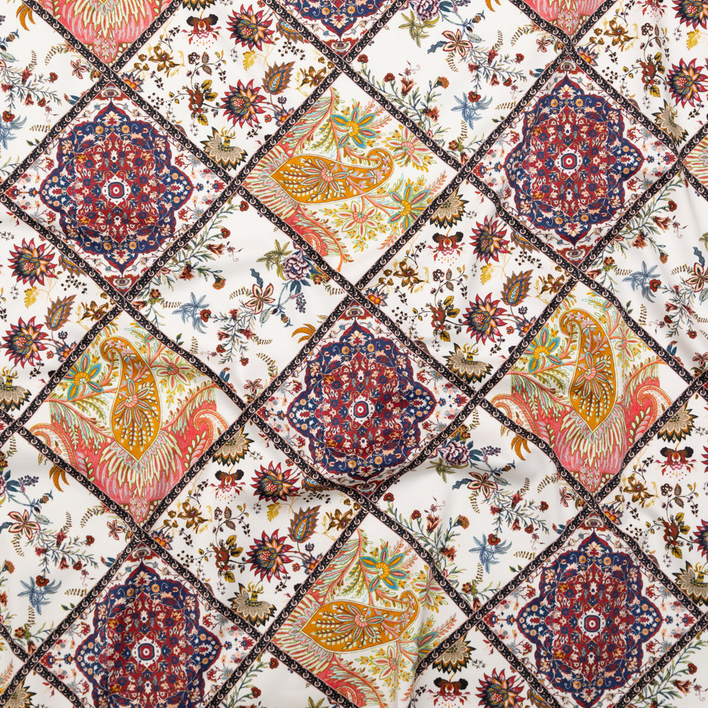 Stretch Cotton Sateen - Floral Patchwork - Ardent Love Print - Mood Exclusive Kenko Collection - Joann Fabrics