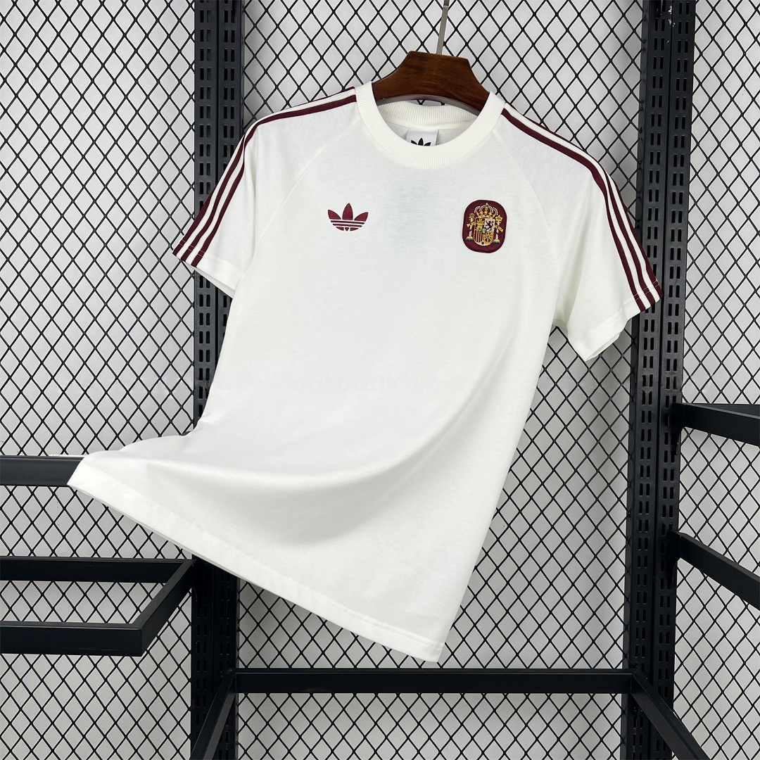 Spain 2026 Travel White Jersey - Fans Version - UnitedFutballJersey