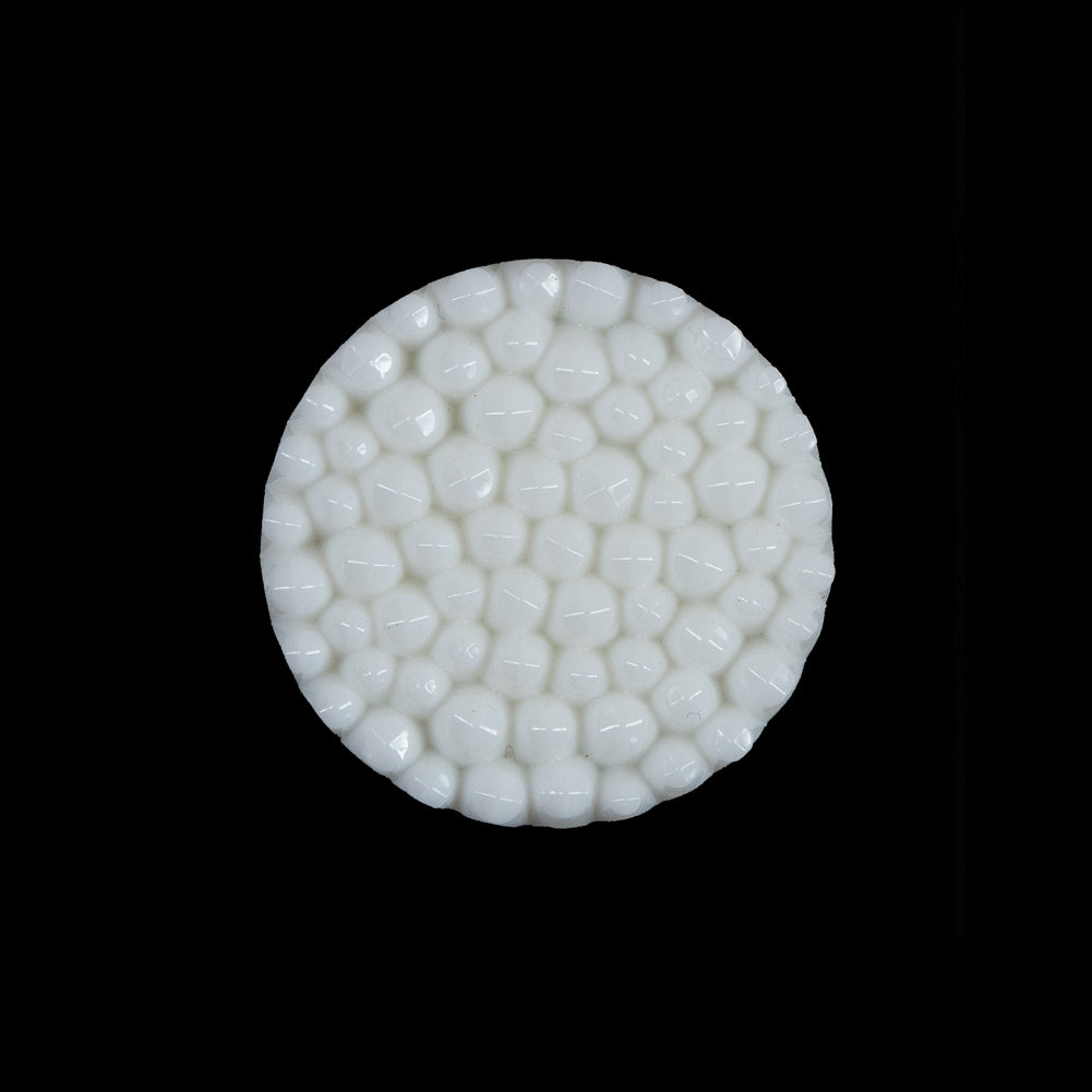 Off-White Beveled 3-Dimensional Dotted Shank-Back Button - 36L/23mm - Joann Fabrics