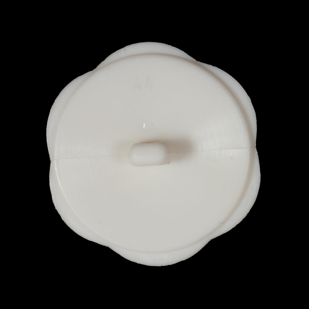 Italian Beige Floral Beveled Shank Back Button - 44L/28mm - Joann Fabrics