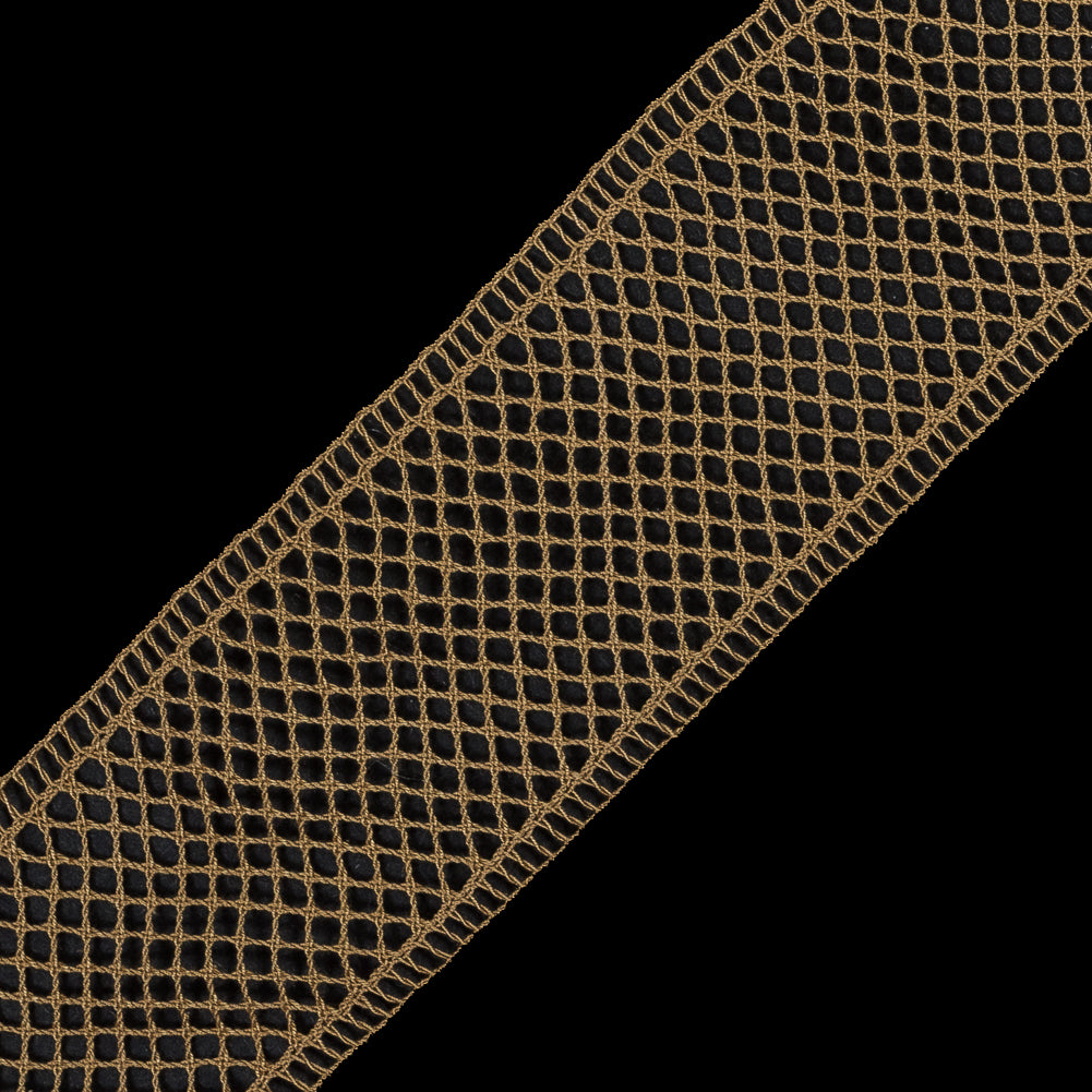 Gold European Cotton Crochet Trim - 1.5