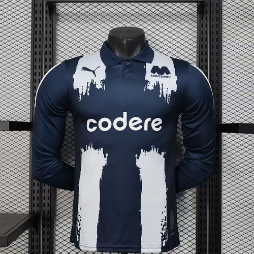 2025/2026 Long Sleeve Player Version C.F.Monterrey 80th Anniversary Edition Football Jersey 1:1 Thai Quality
