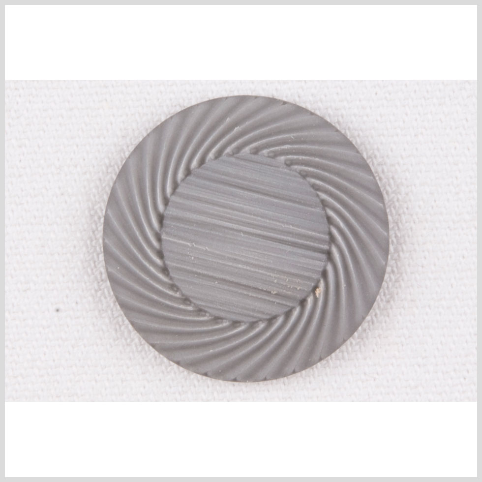 Plastic Shank Back Button - 40L/25.5mm - Light Gray Ribs and Swirls Embossed - Joann Fabrics