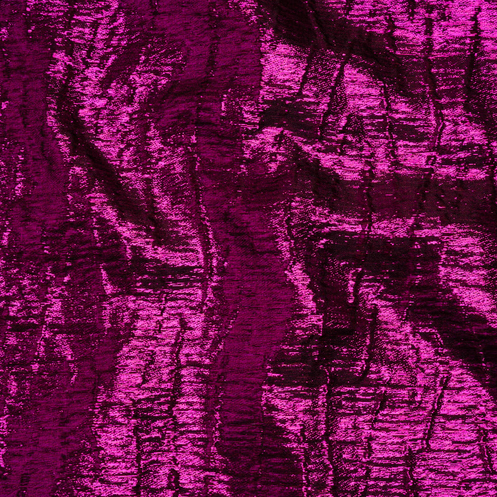 Metallic Brocade - Fuchsia Subtle Wrinkles - Kylie Collection - Joann Fabrics