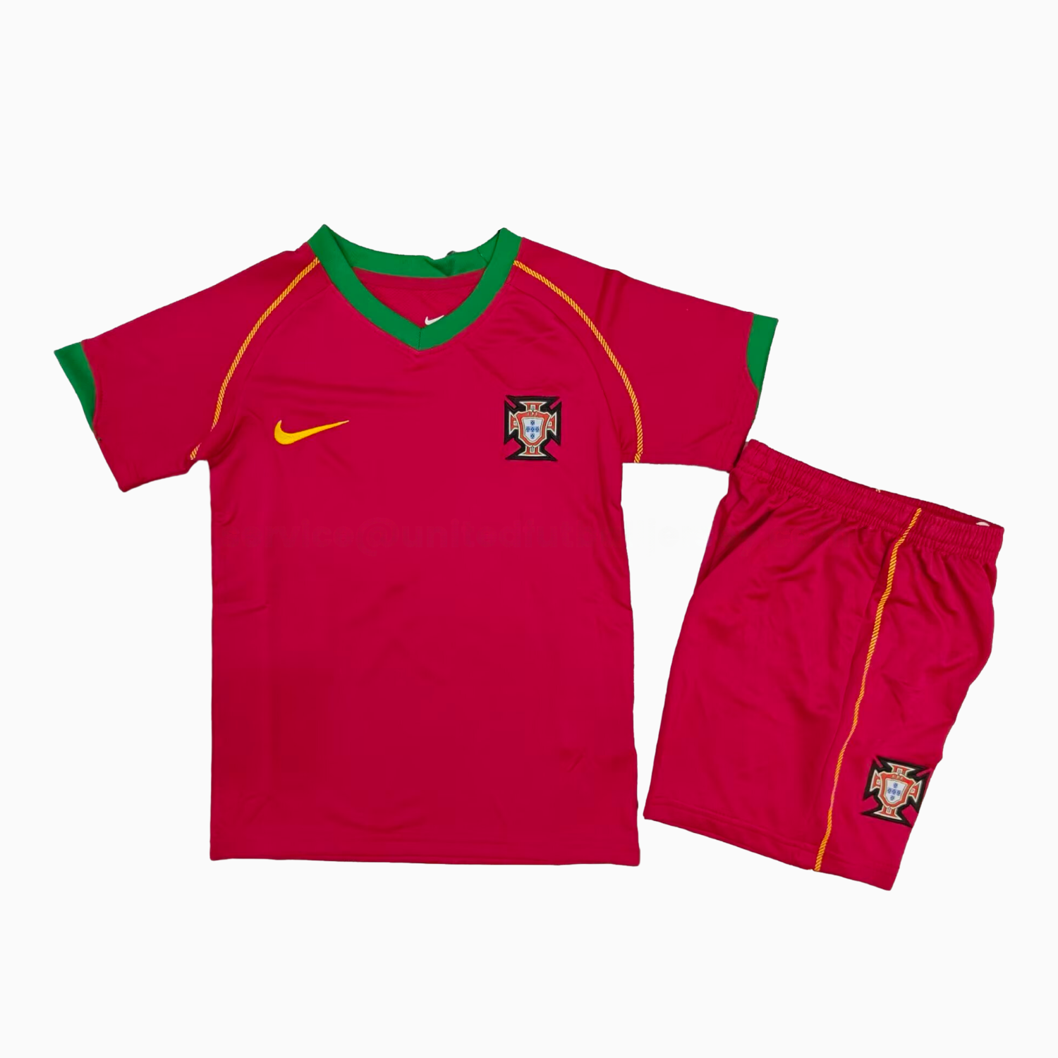 Retro Portugal 2006 Home Kids Kit - UnitedFutballJersey