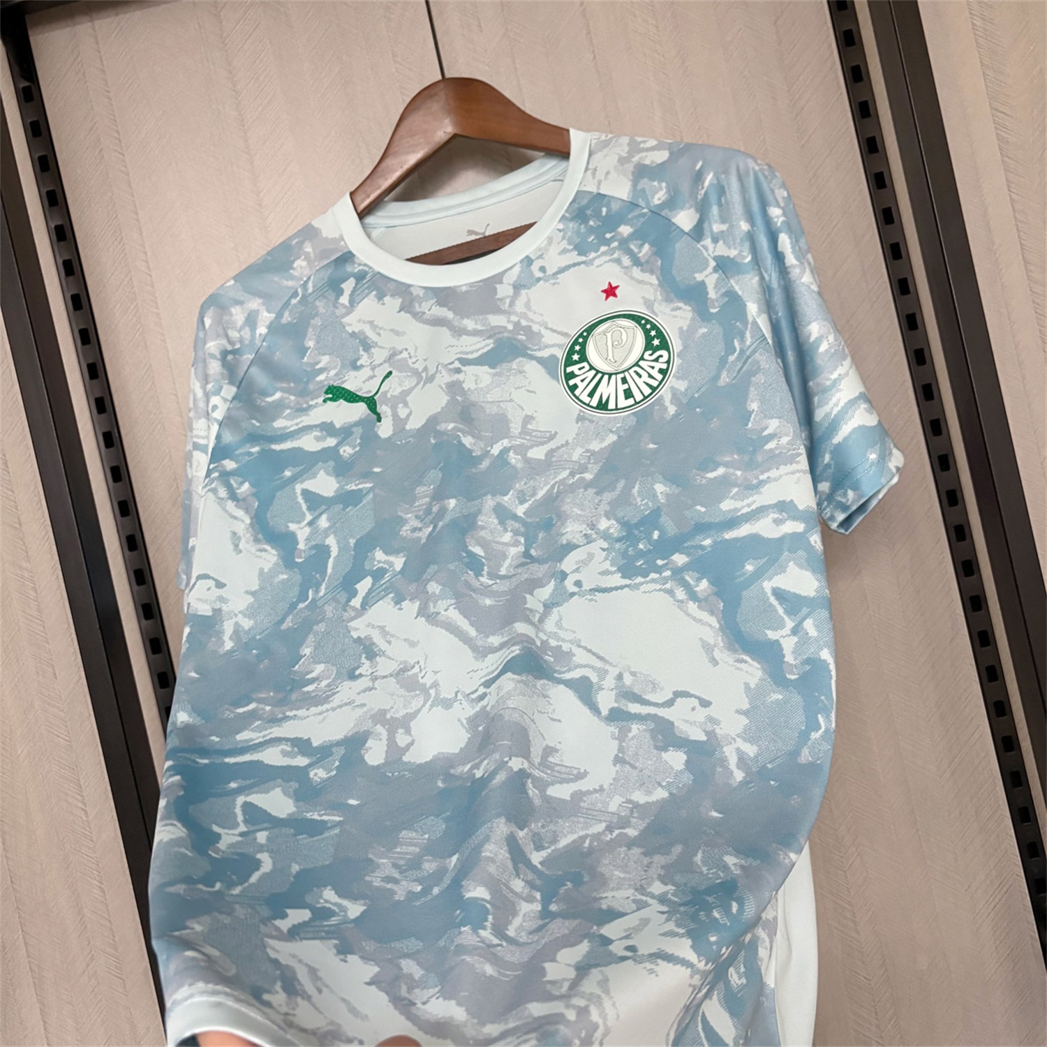 Palmeiras 26-27 Light Mint Blue Pre-Match Jersey - Fans Version - UnitedFutballJersey