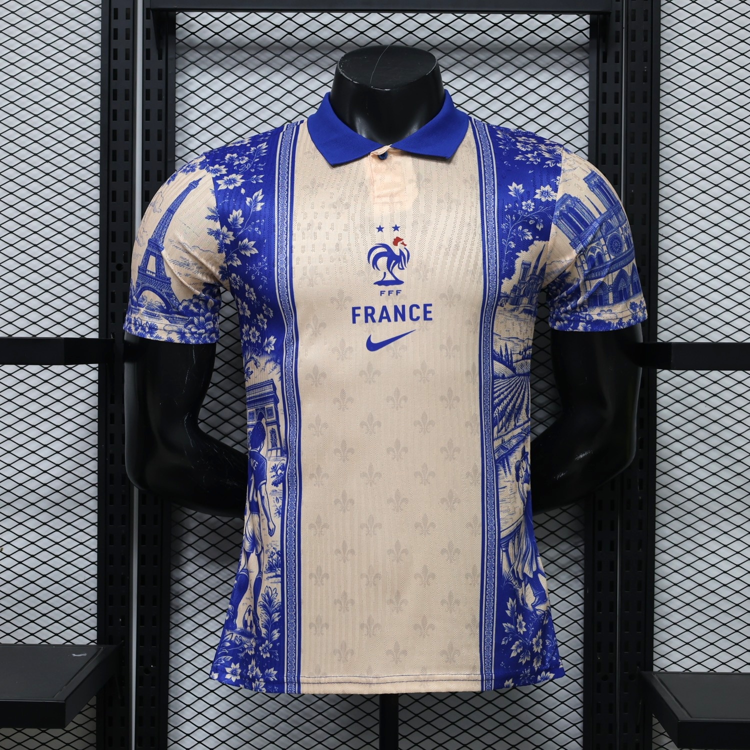 France 2026 Blue Beige Special Jersey - Player Version - UnitedFutballJersey