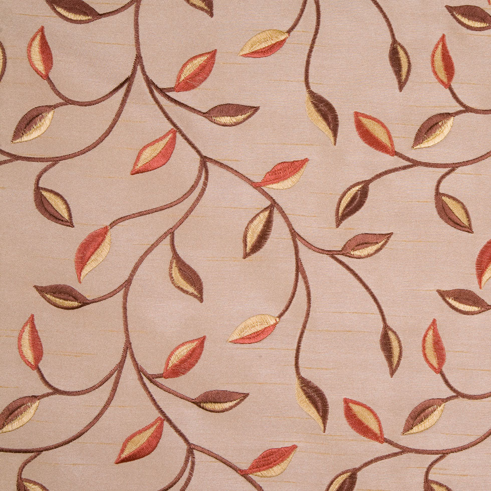 Victorian Gold/Rustique/Cinnamon/Gold Floral Shantung   /Dupioni - Joann Fabrics