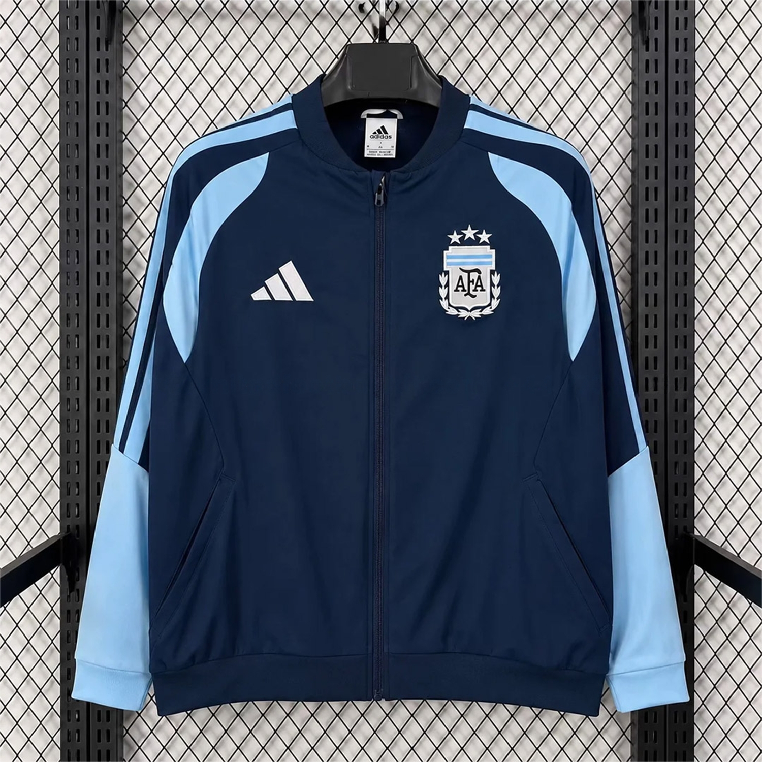 Argentina 2026 Travel Windbreaker - Dark Blue - UnitedFutballJersey