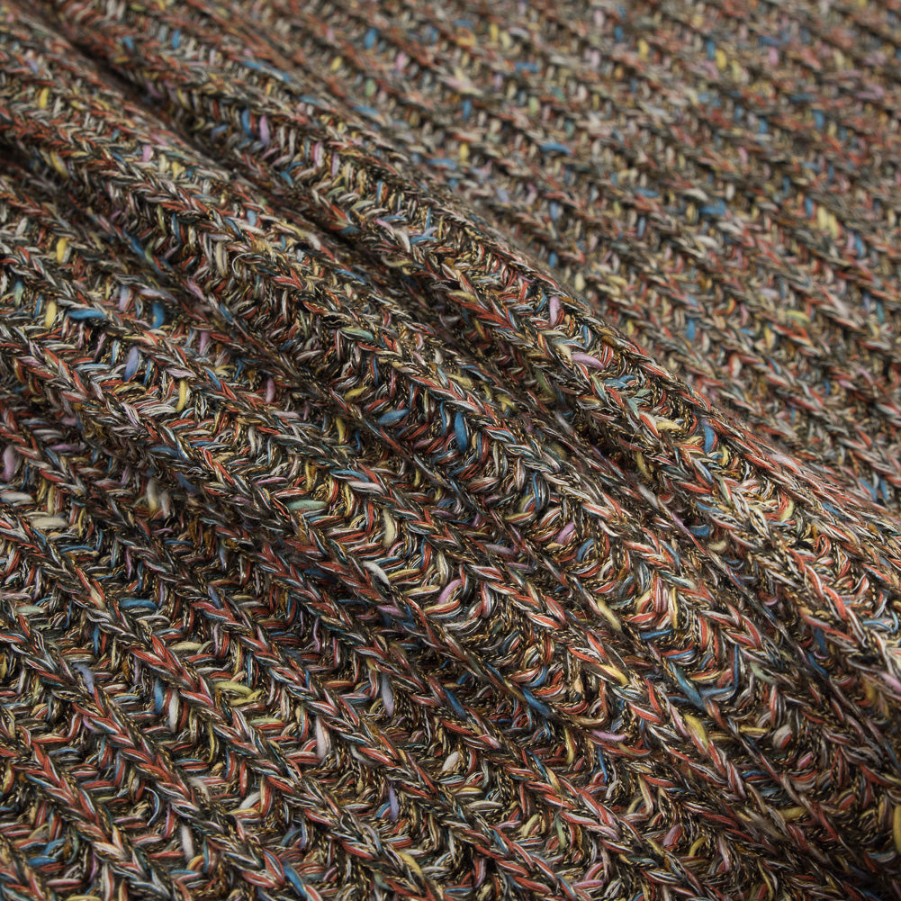 Italian Orange, Yellow and Green Chunky Wool Knit - Joann Fabrics