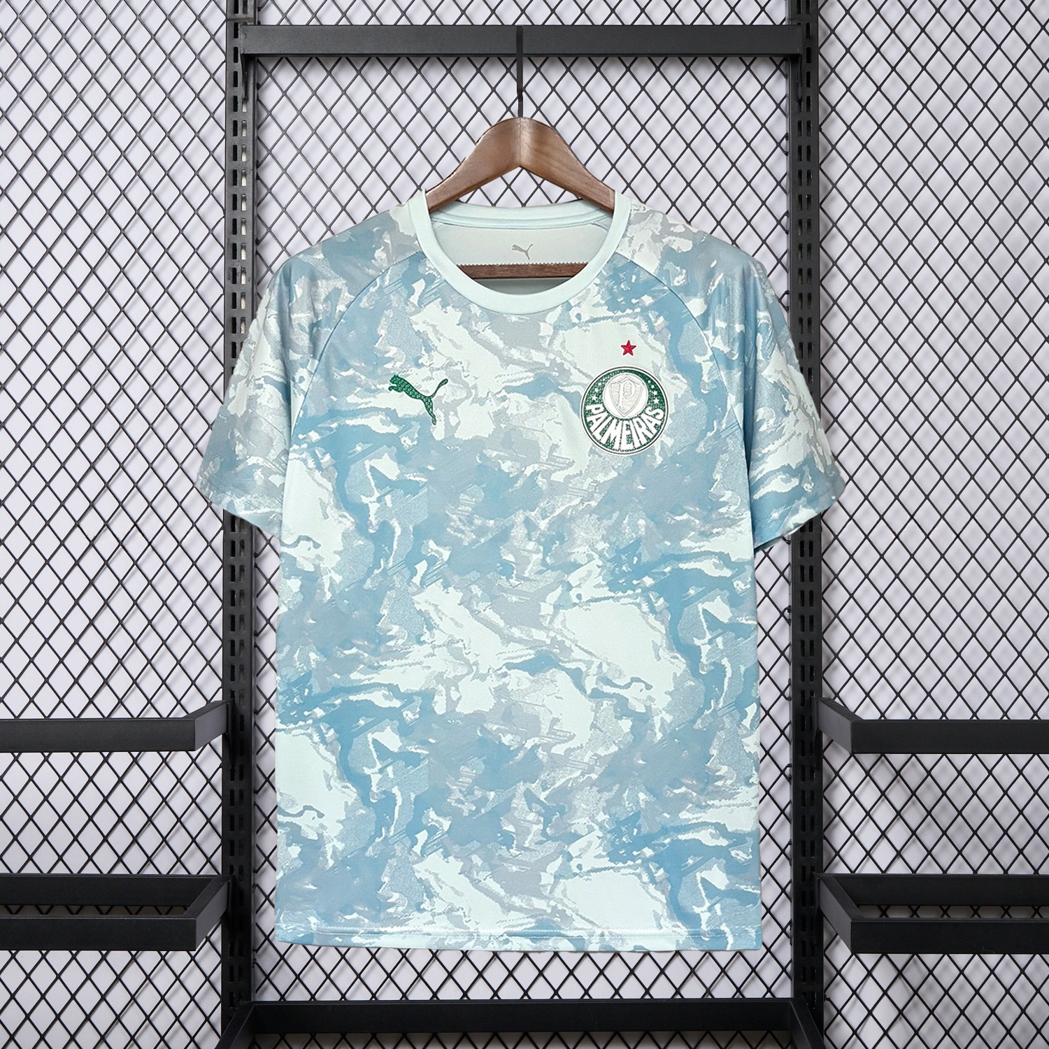Palmeiras 26-27 Light Mint Blue Pre-Match Jersey - Fans Version - UnitedFutballJersey