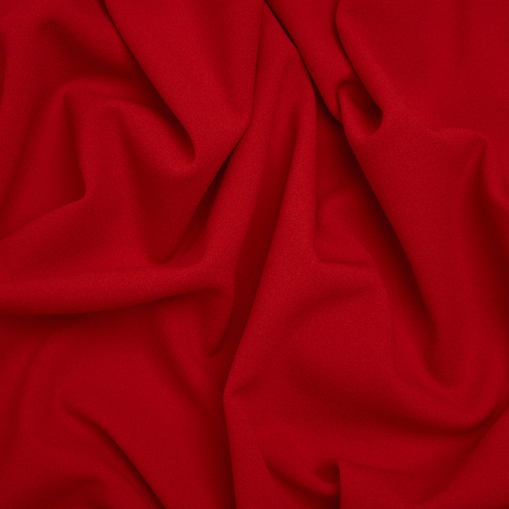 Stretch Polyester Crepe Double Knit - Red - Designer Deadstock - Joann Fabrics