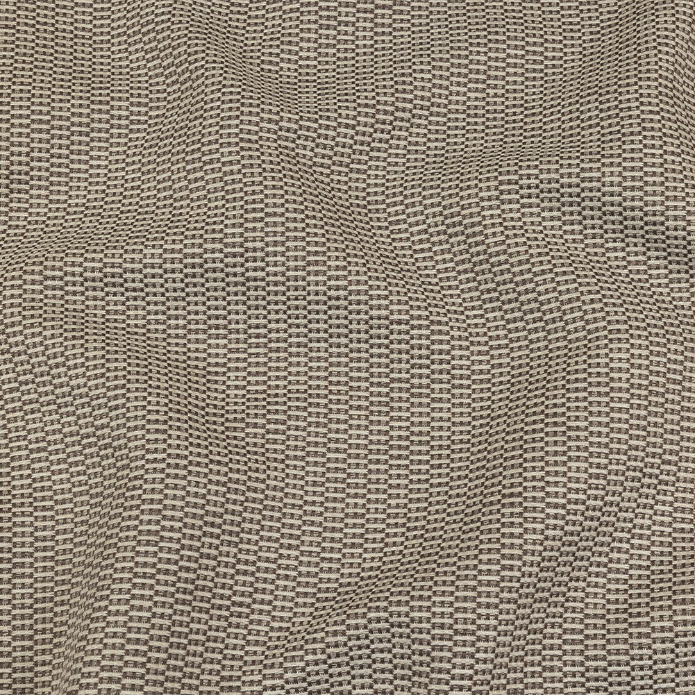 Brown and Gray Rectangles Polyester Jacquard - Joann Fabrics