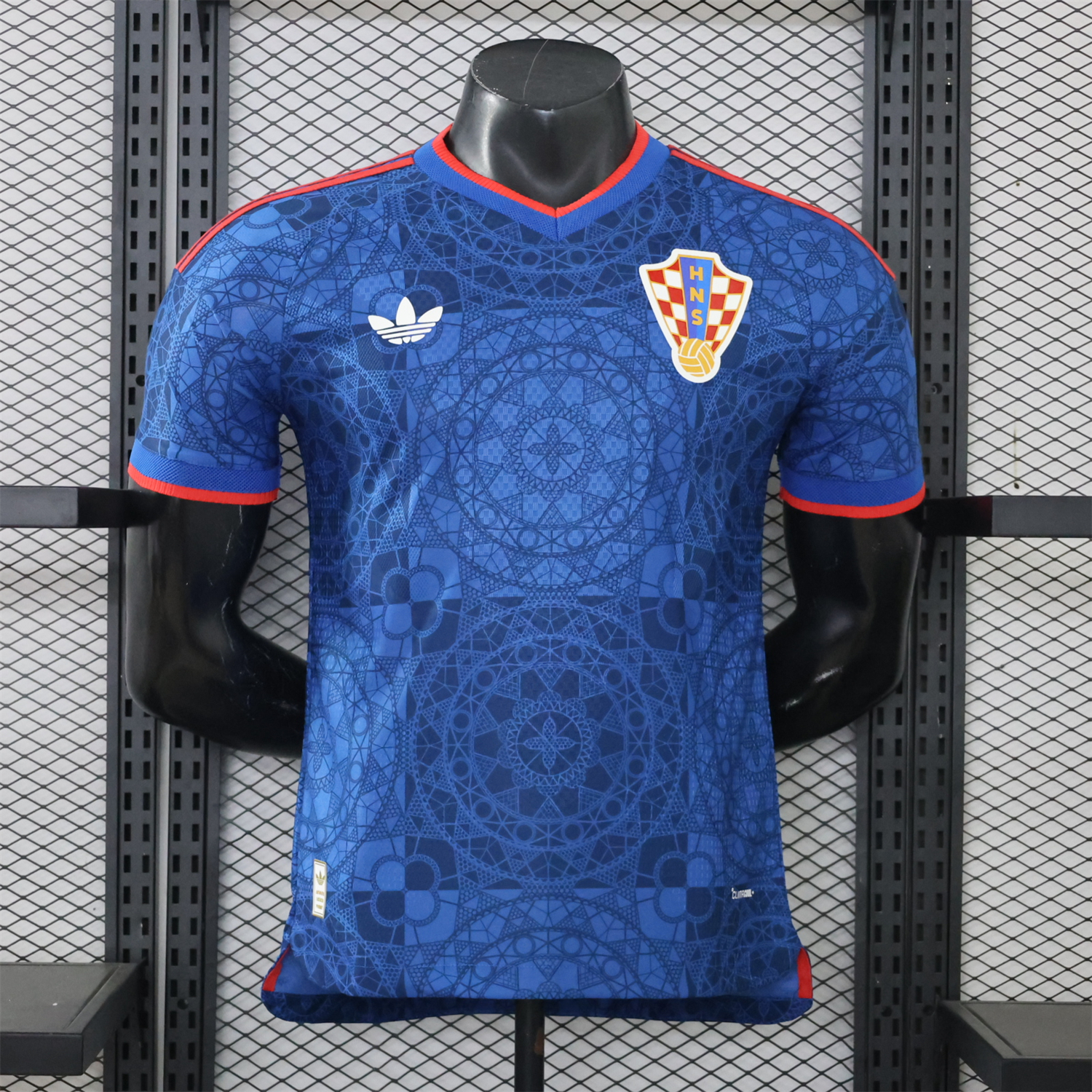 Croatia 2027 Away Blue Jersey - Player Version - UnitedFutballJersey