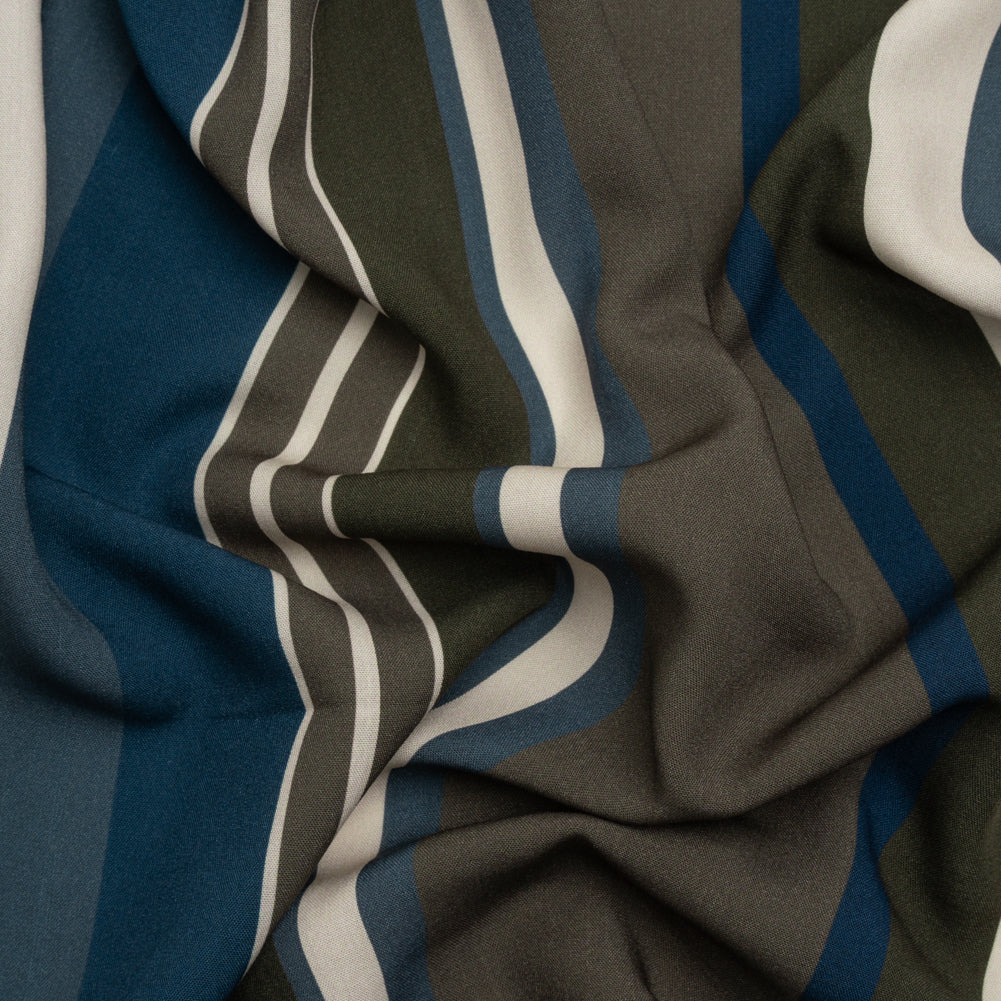 Mood Exclusive Navy Scan the Crowd Viscose Woven - Joann Fabrics