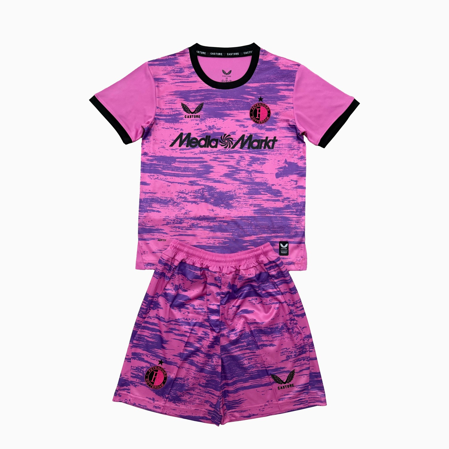 Feyenoord 26-27 Pink Goalkeeper Men's Adult Jersey Set - Fans Version - UnitedFutballJersey
