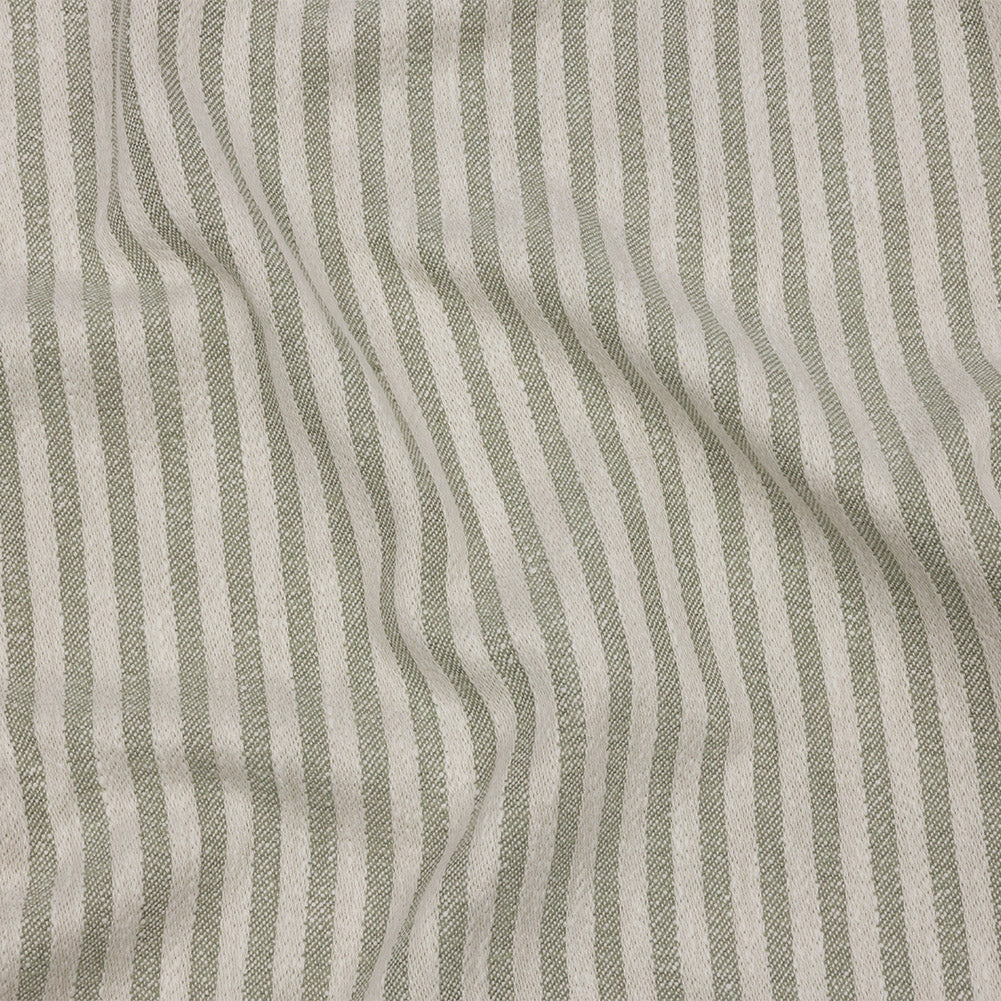 Cotton and Polyester Woven - Sage - Raised Stripes - British Imported - Joann Fabrics