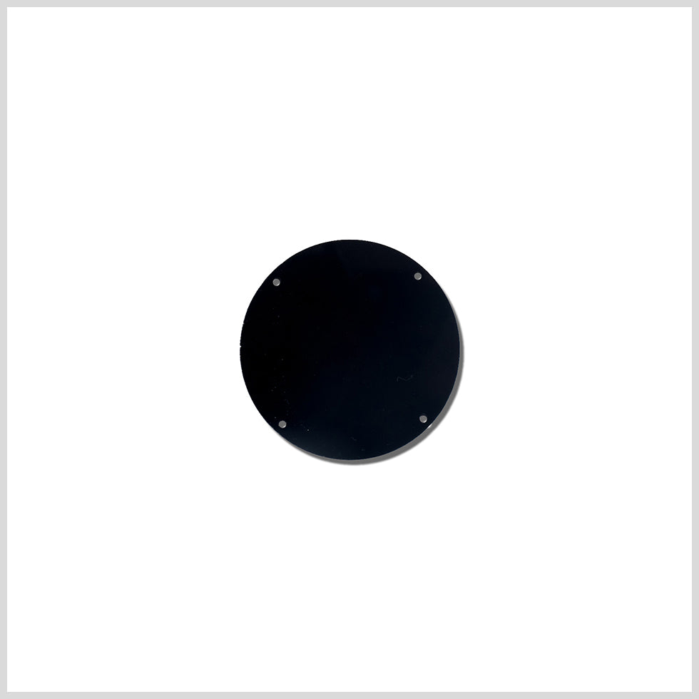 Black Laminate 2-Hole Round Plastic Button - 50L/32mm - Joann Fabrics