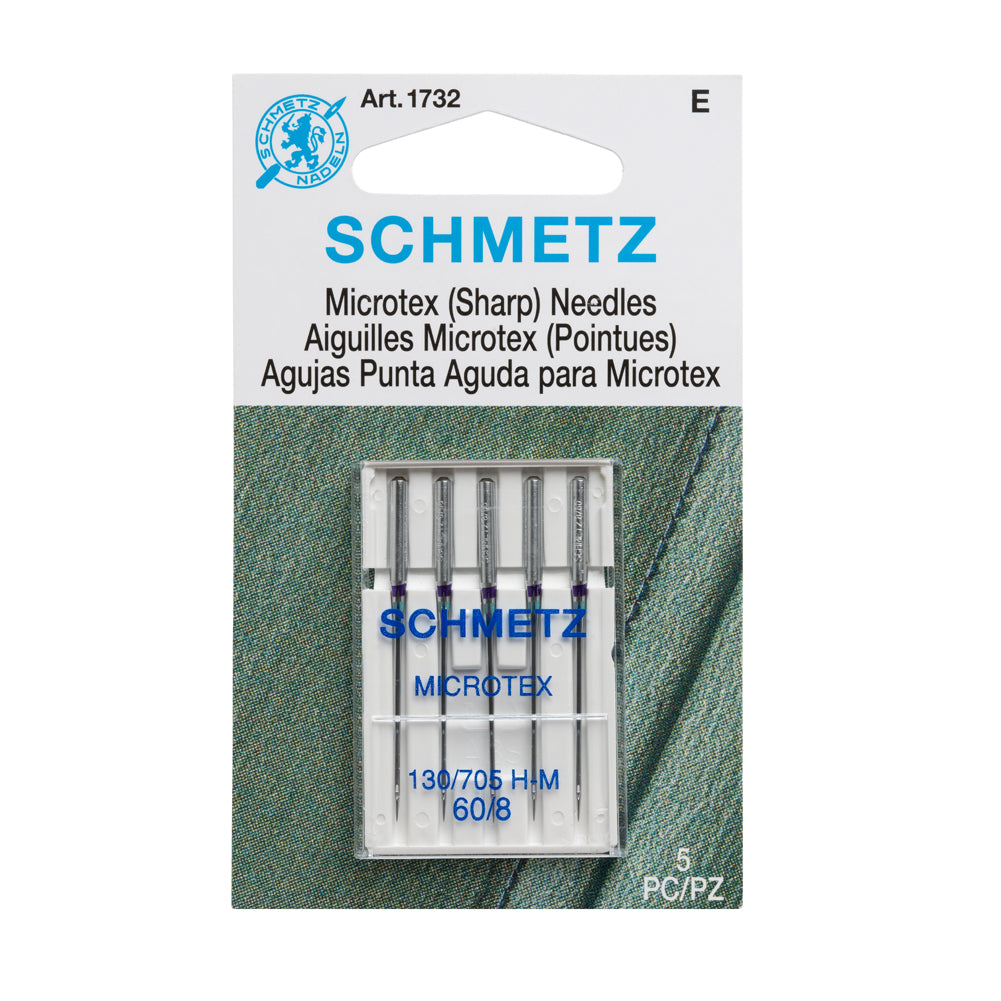 Schmetz Microtex Sharp Machine Needles - 60/8 - 5 ct - Joann Fabrics