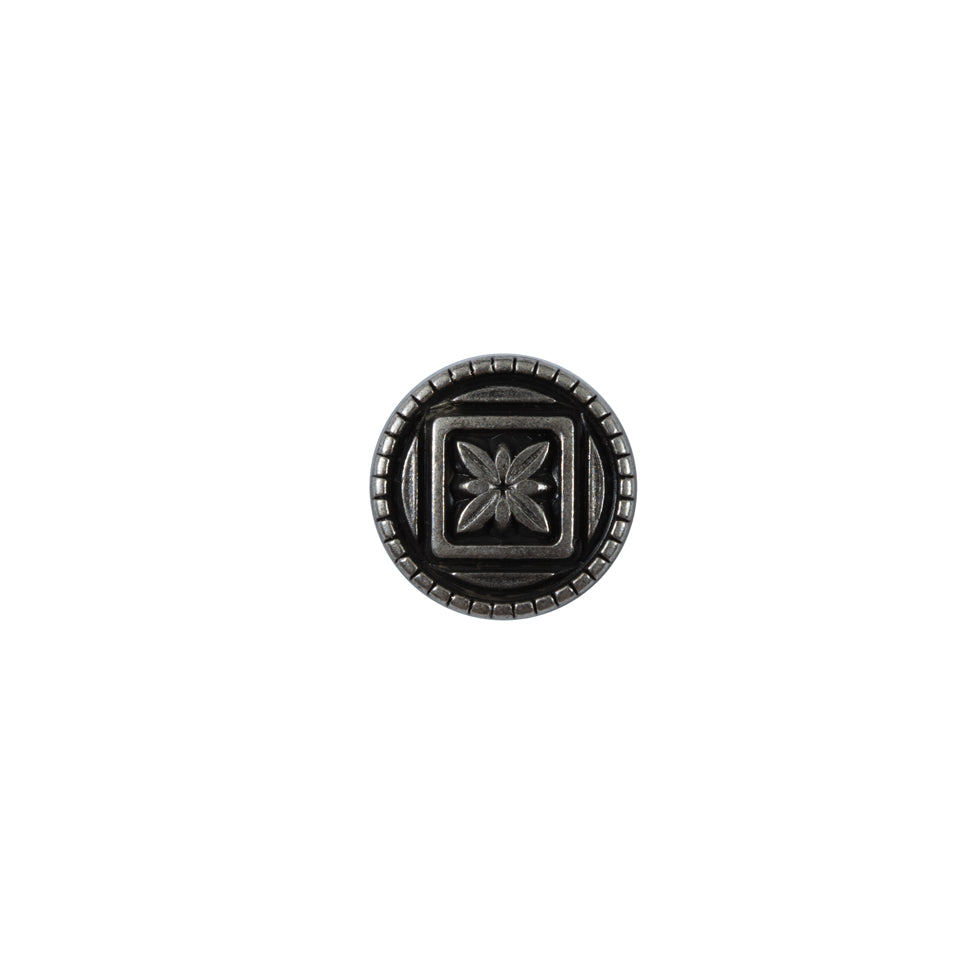 Silver Etched Metal Button - 18L/11.5mm - Joann Fabrics