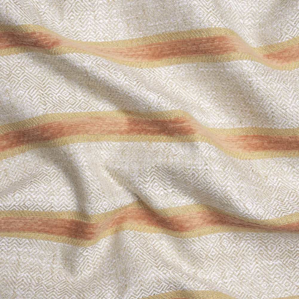 Crypton Blush Chenille Striped Birdseye Upholstery Twill - Joann Fabrics