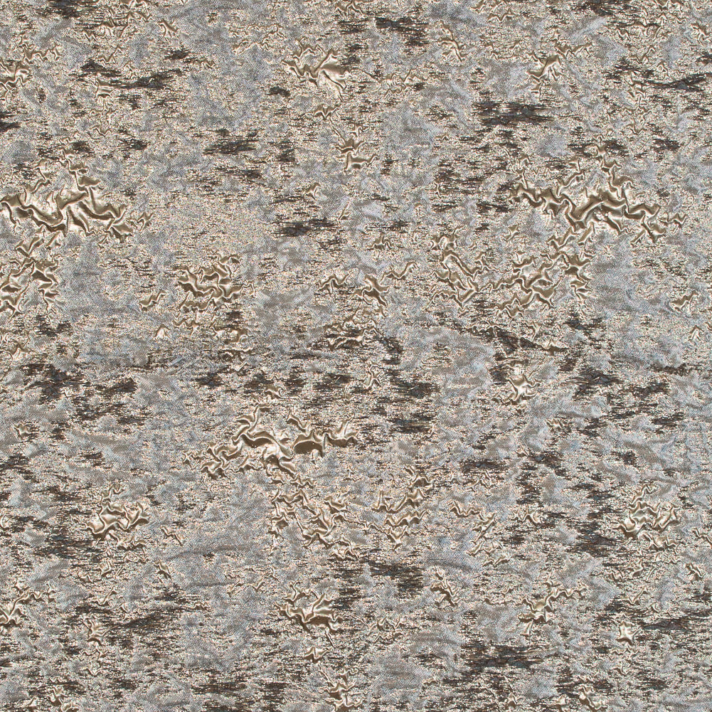 Gray and Gold Luxury Abstract Metallic Brocade - Joann Fabrics