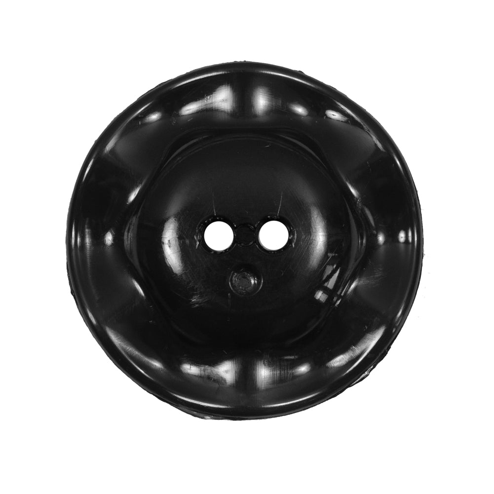 Italian Black Wavy Plastic 2-Hole - 44L/28mm - Joann Fabrics