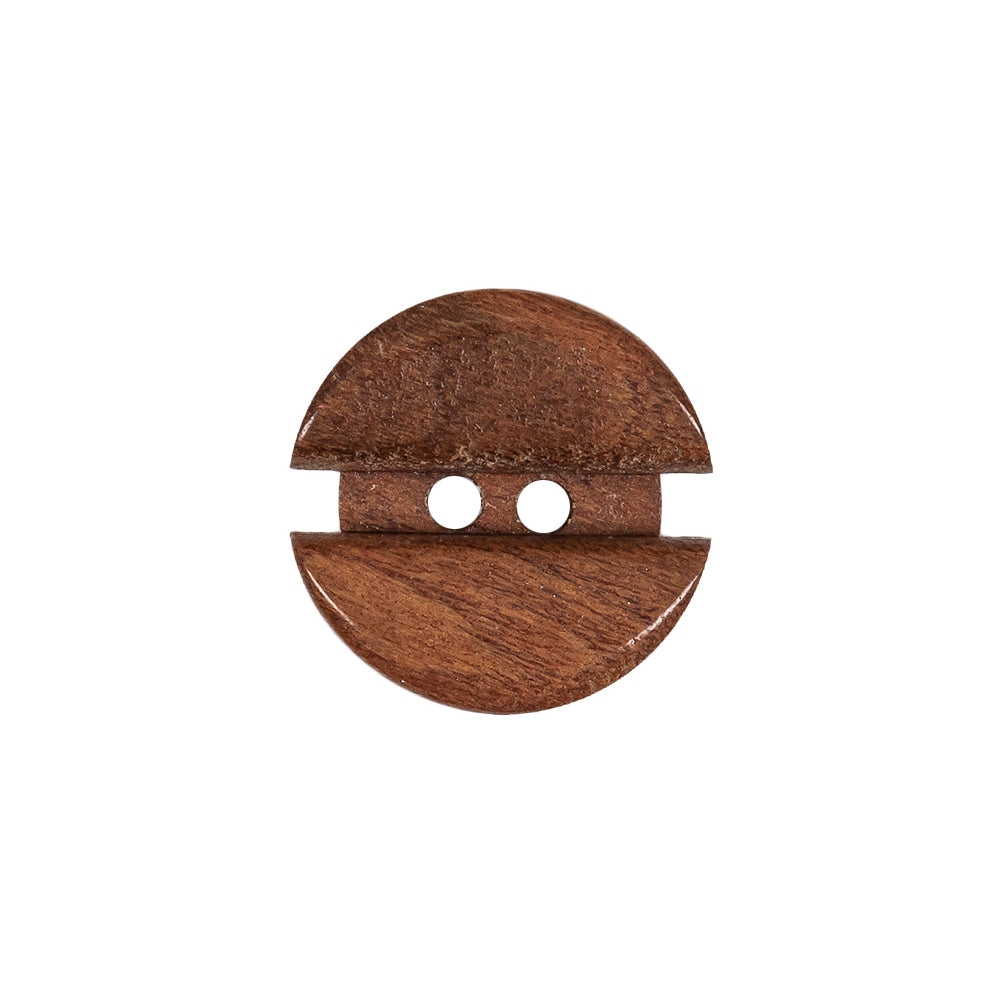Caramel Coffee Bean 2-Hole Carved Wood Button - 28L/18mm - Joann Fabrics