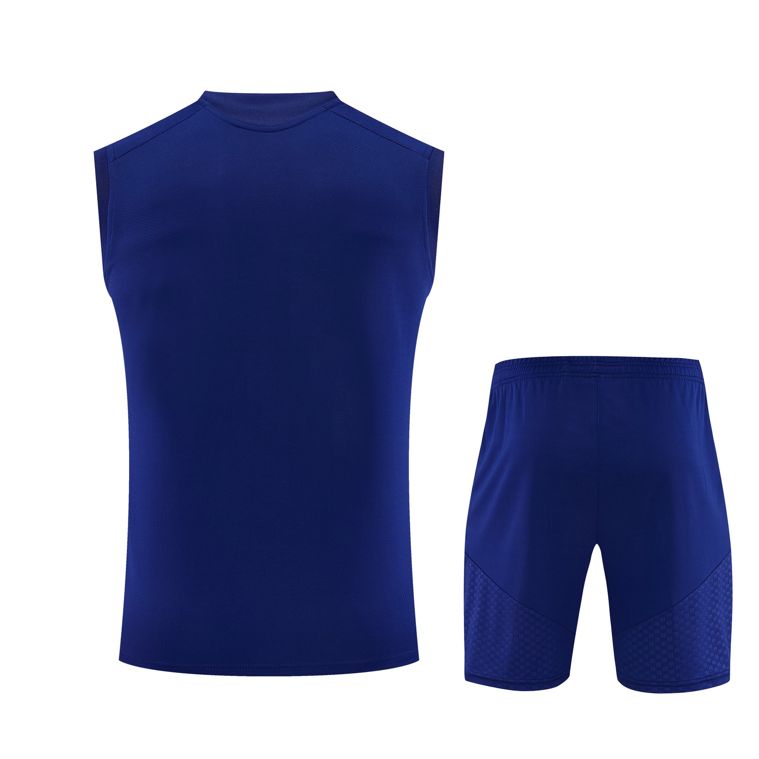 Real Madrid 26-27 Vest Training Set - Blue Vest and Shorts - UnitedFutballJersey