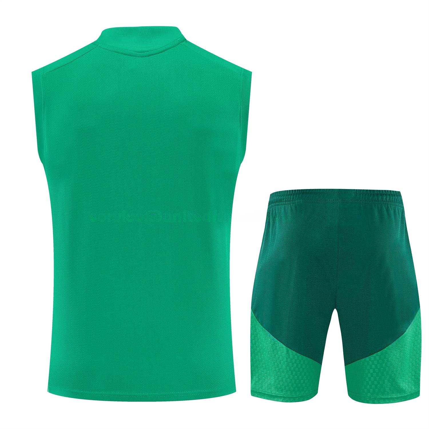 Algeria 2026 Vest Training Set - Green Vest and Shorts - UnitedFutballJersey