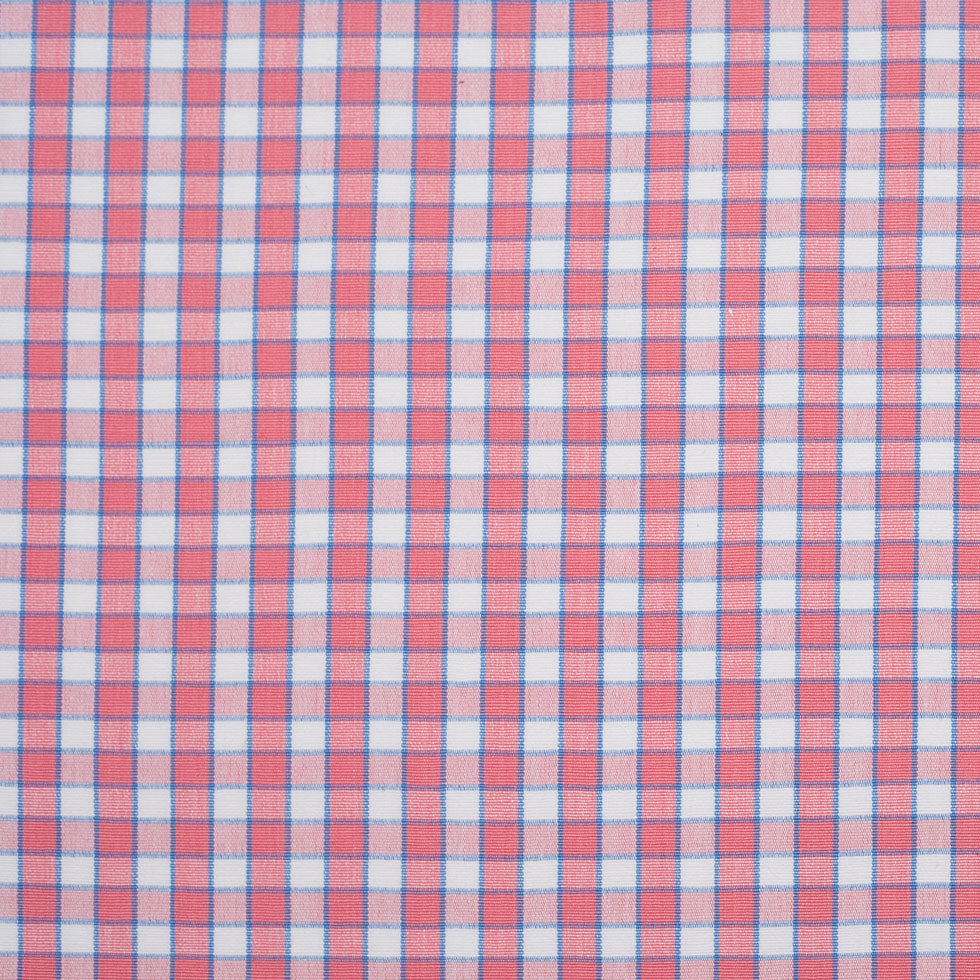 Cotton Candy Pink and Blue Checked Handwoven Cotton - Joann Fabrics