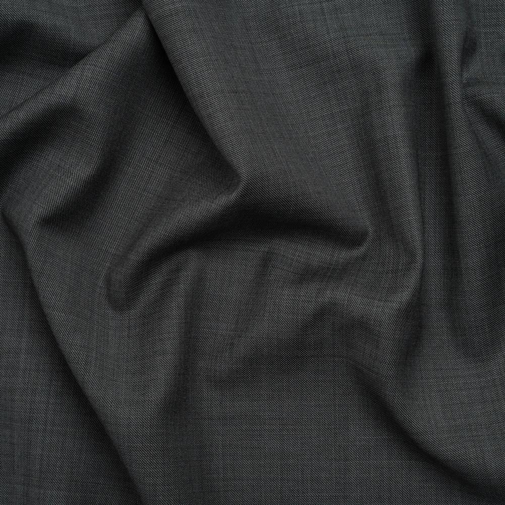 Wool Twill Suiting - Heathered Gray - Deadstock - Joann Fabrics