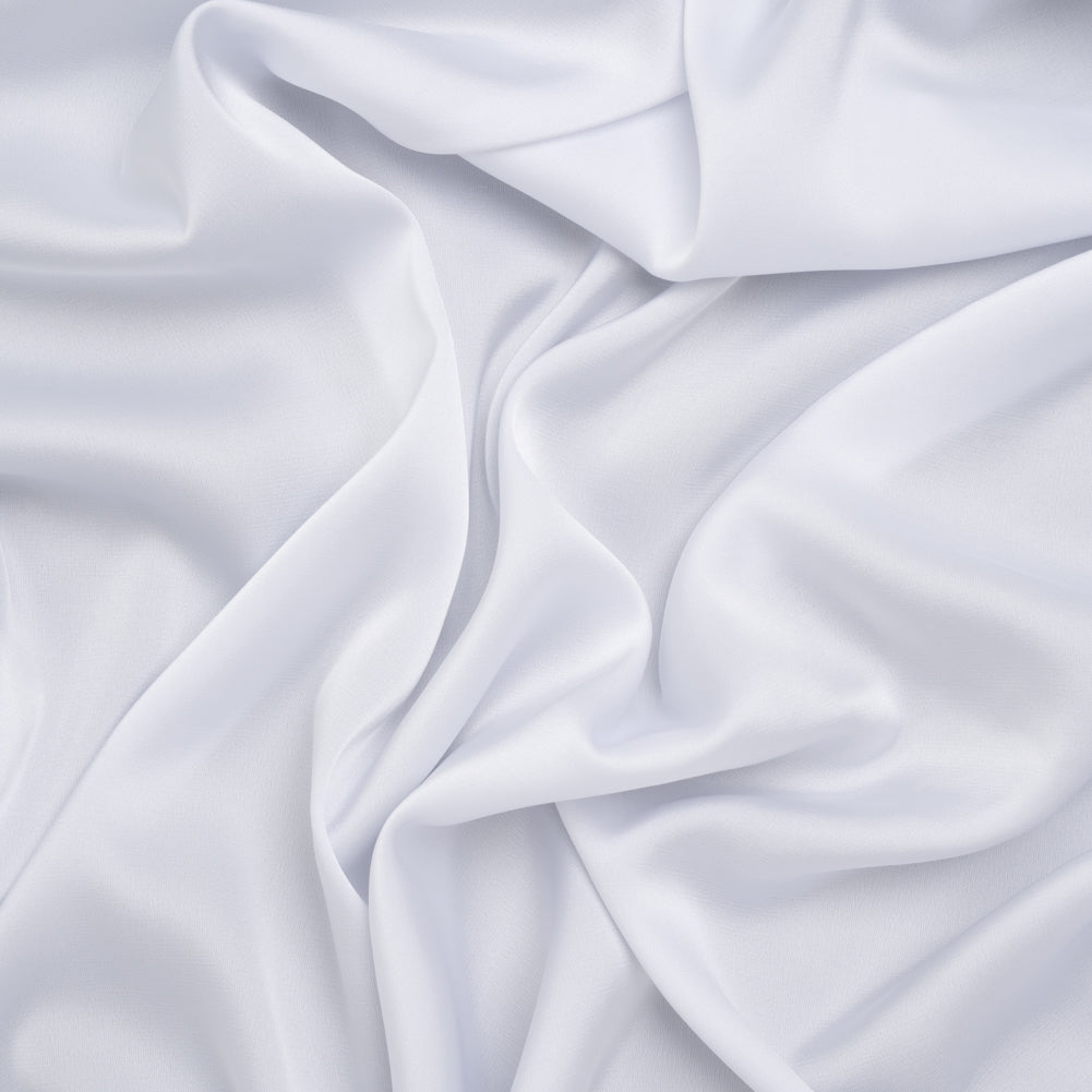 Stretch Polyester Satin - White - Designer Deadstock - Joann Fabrics