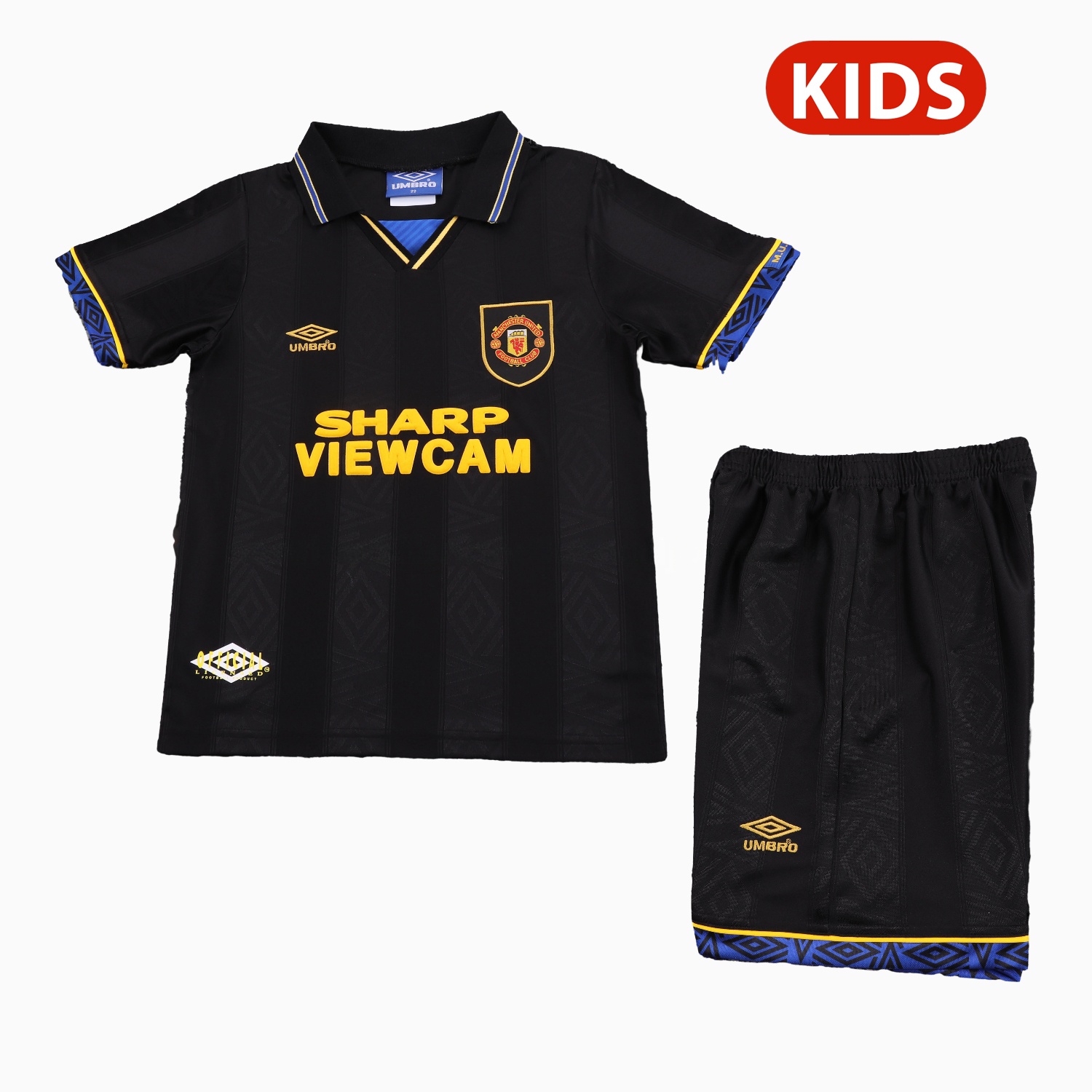 Retro Manchester United 93-95 Away Kids Kit - UnitedFutballJersey