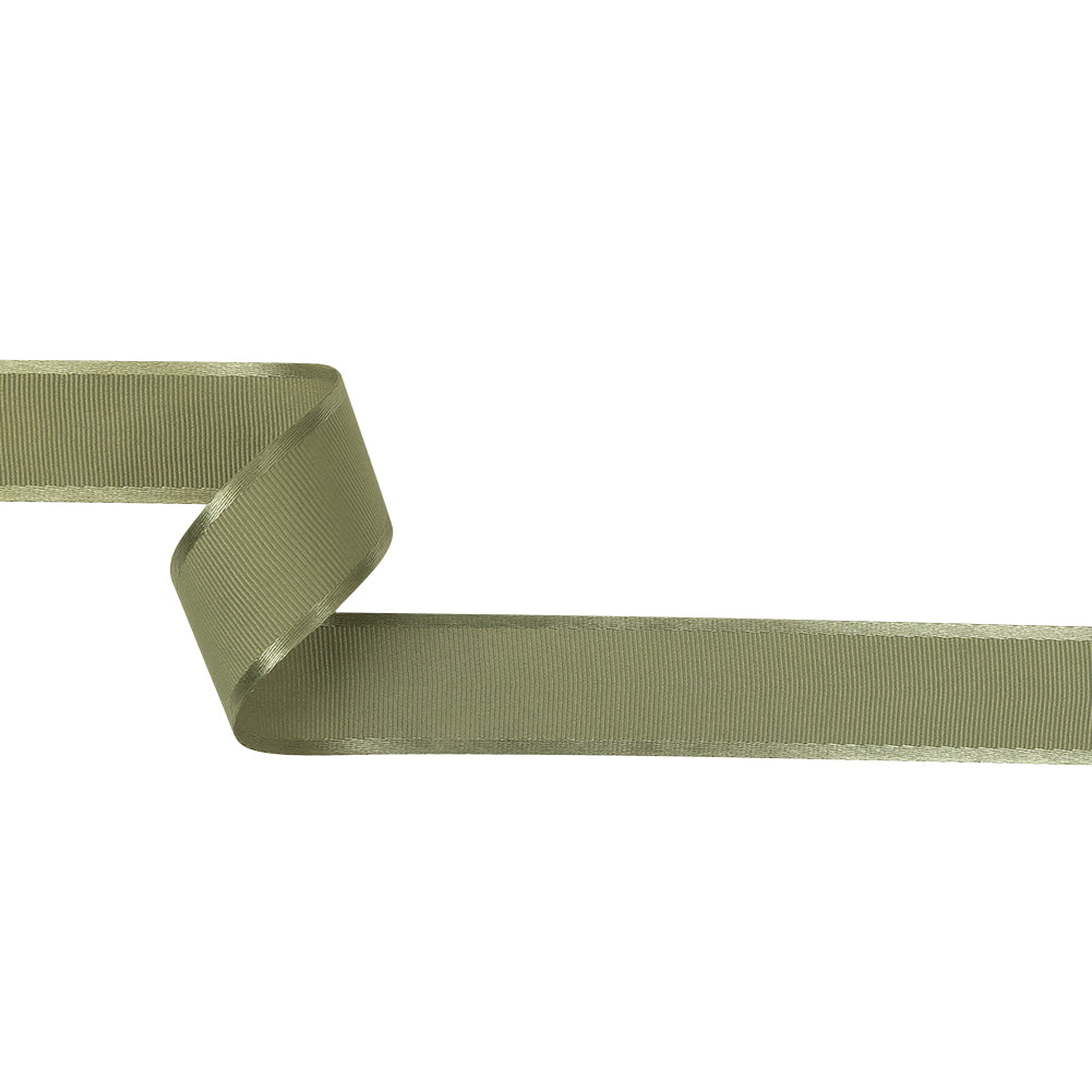Swamp Satin-Edged Grosgrain Ribbon - 1