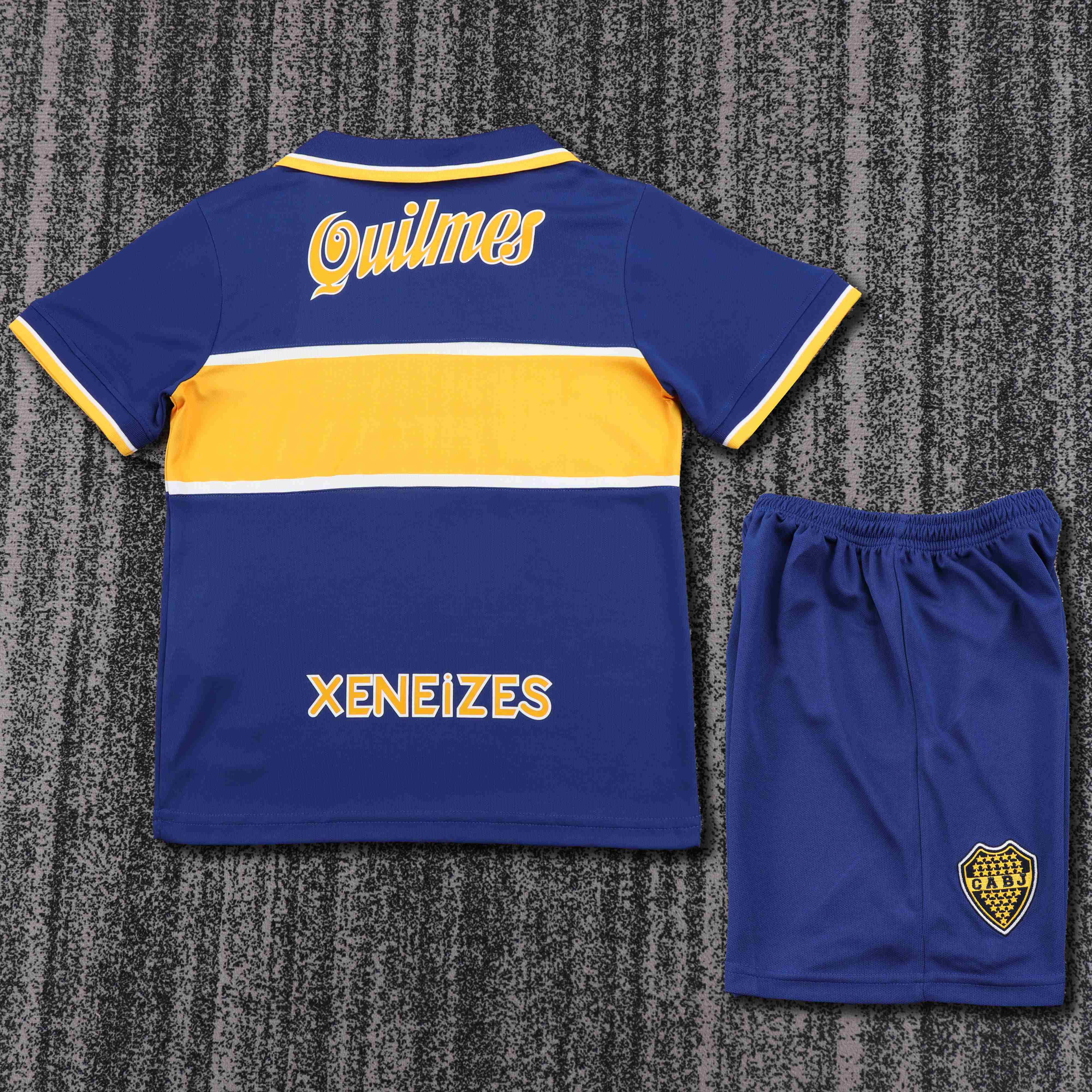1996-1997 Retro Boca Juniors Home Football Jersey 1:1 Thai Quality Kids Size