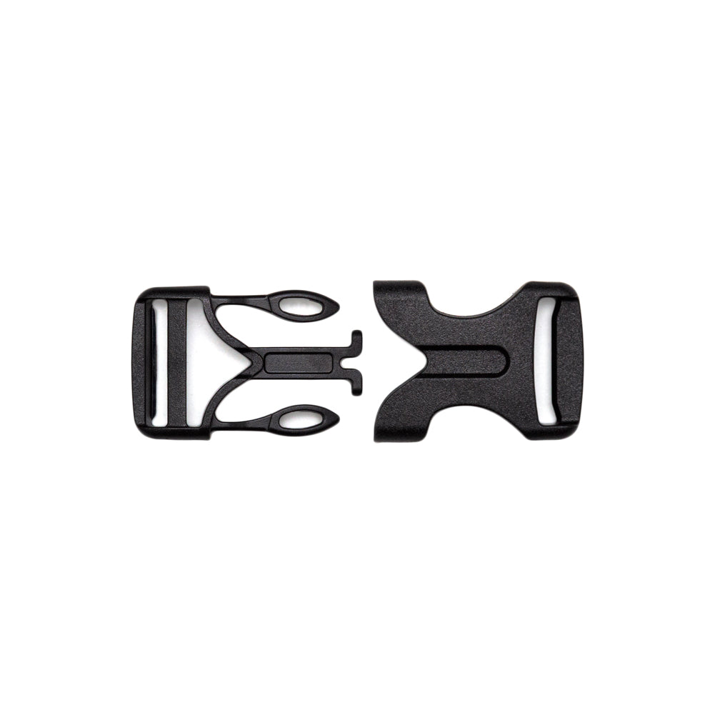 Italian Black Plastic Release Buckle - 2.375