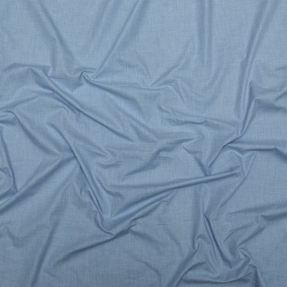 Italian Heathered Blue Cotton Shirting - Joann Fabrics