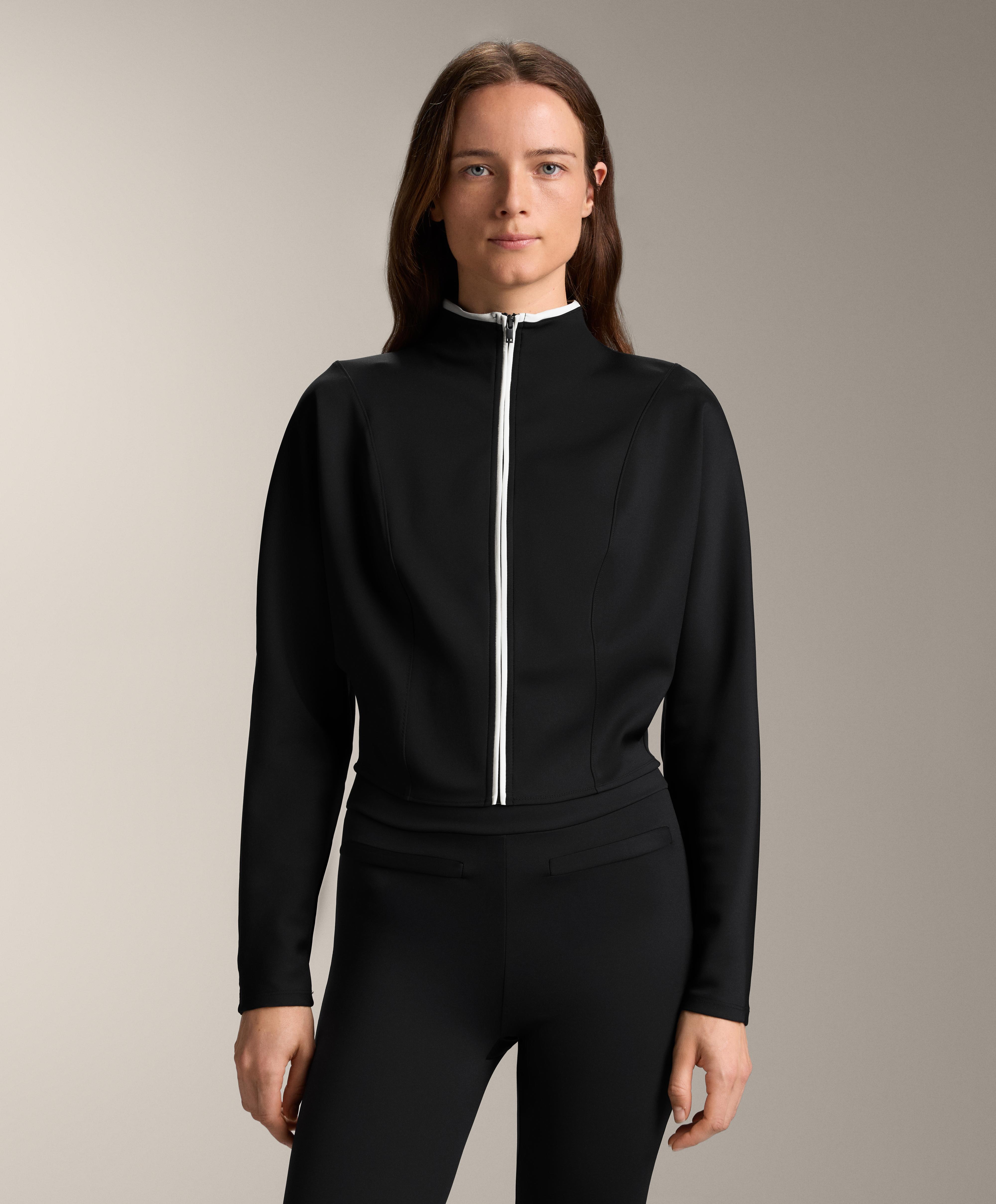 Neoprene-effect corset jacket