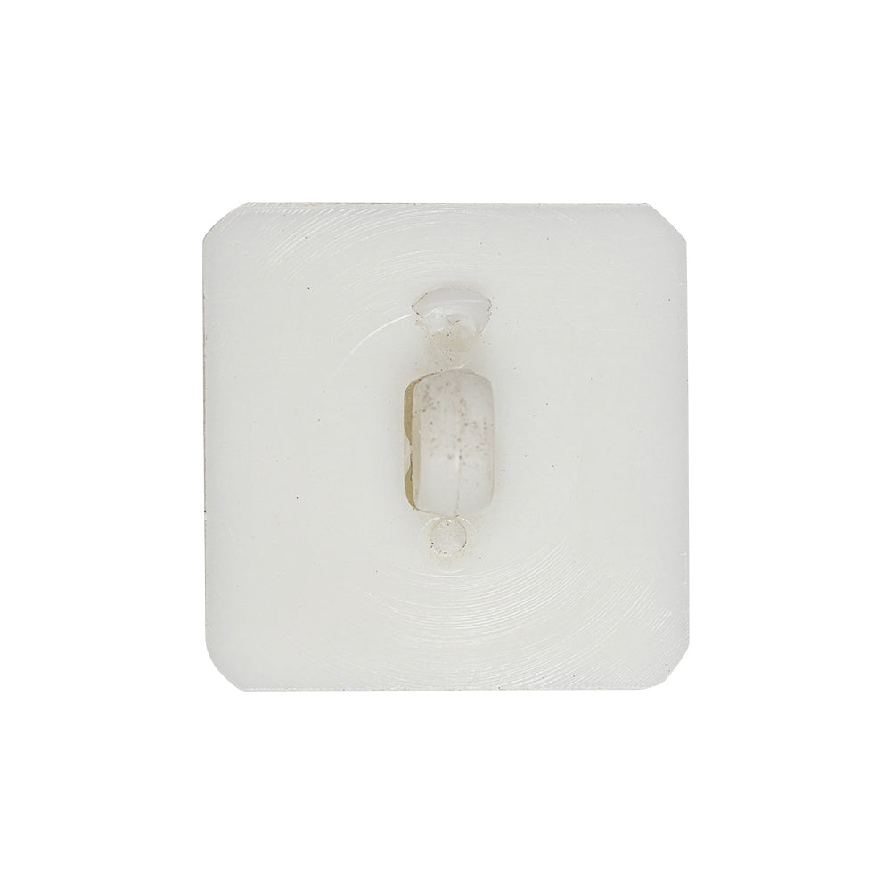 White Square with Molded Decoration 2-Piece Shank Back Plastic Button - 44L/28mm - Joann Fabrics